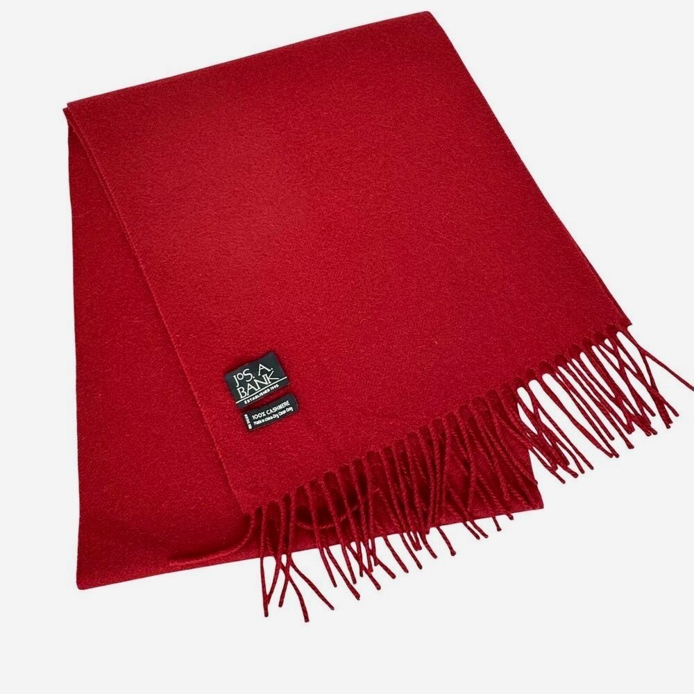 Jos. A Bank Cashmere Scarf Red